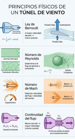 physical principles applied to the wind tunnel