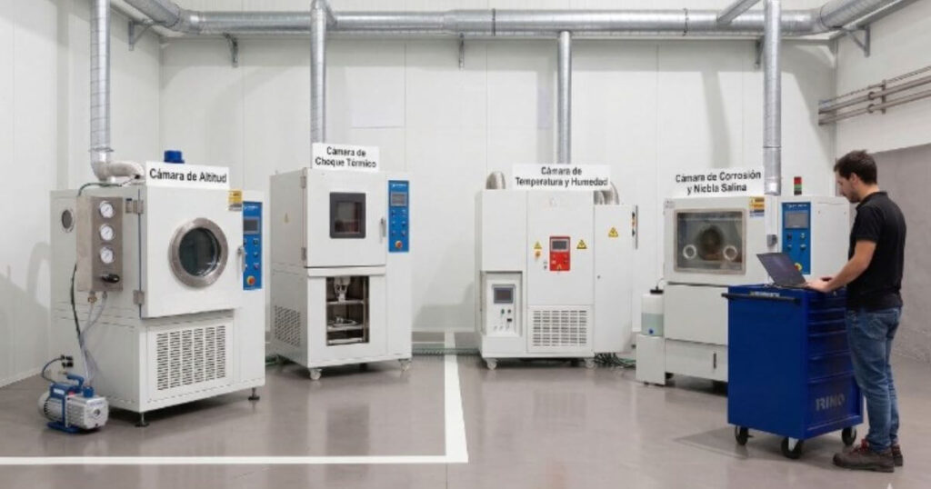 camara climatica temperatura humedad, choque termico, de altitud, corrosion y niebla salina